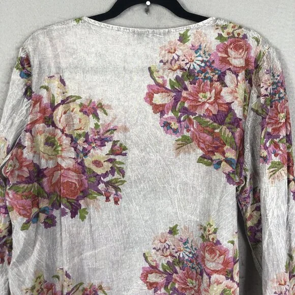 Vintage Gora Top Womens Extra Large Abstract Art To Wear Mod Embroidery Boho - Picture 16 of 16